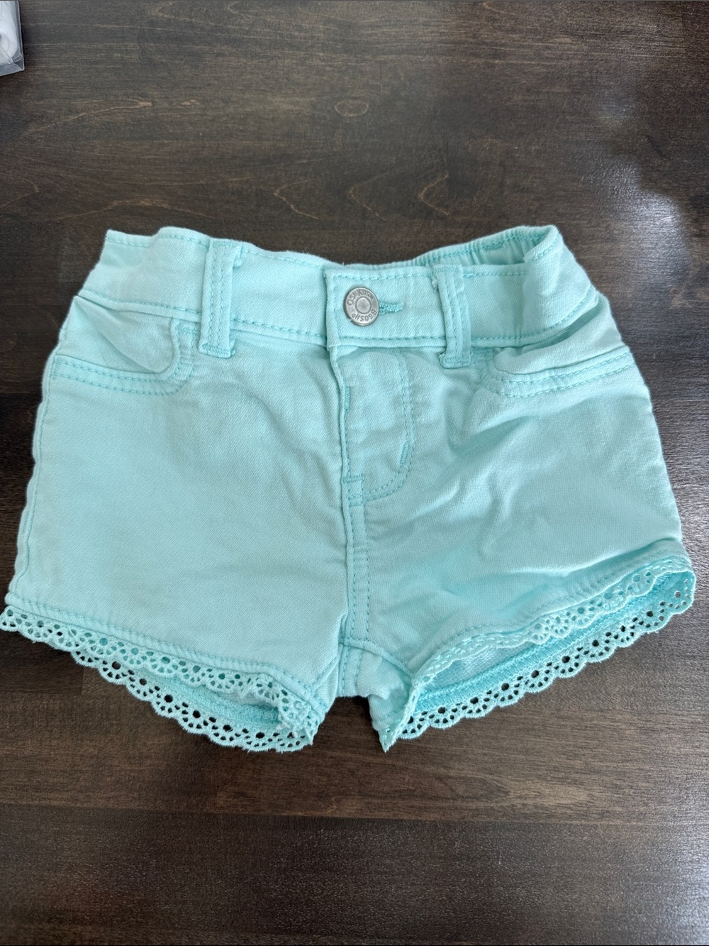 OshKosh B'gosh Mint Green Girls' Shorts